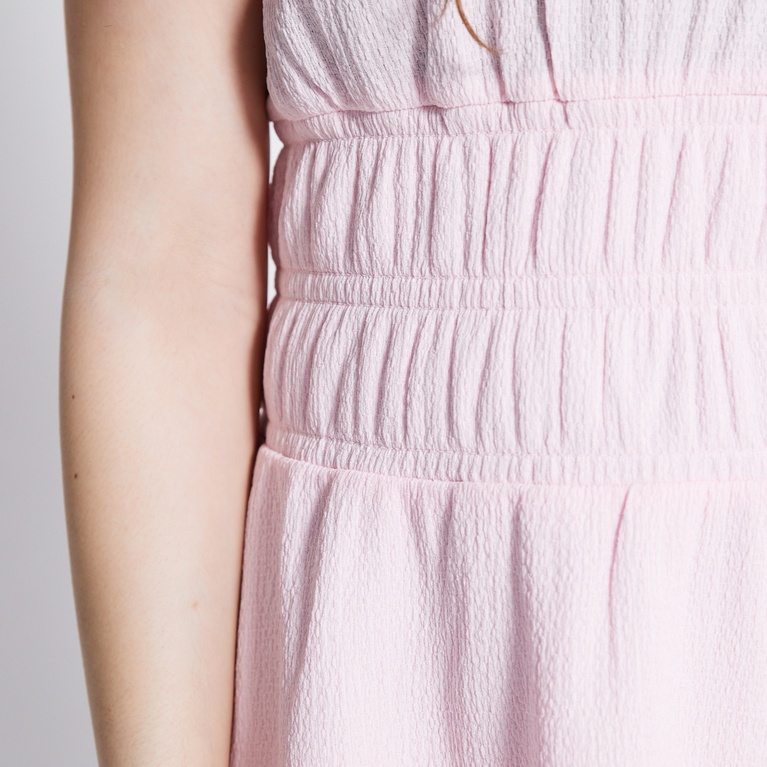 Smock frill dress "Helena" Soft Pink